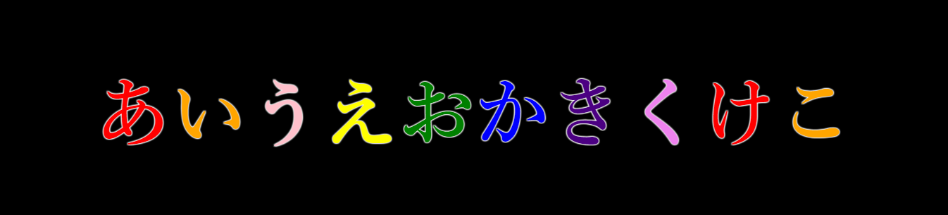 Htmlで１文字ずつ文字色をレインボーカラーに設定する方法 Phpを使用 Css Sakura Sakura